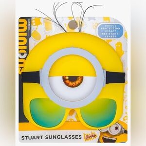 💛 NWT MINIONS Goggles sunglasses Stuart One size fits most yellow Halloween new
